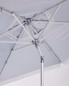 Close-up of Tommy Bahama beach umbrella frame and adjustable tilt mechanism.
